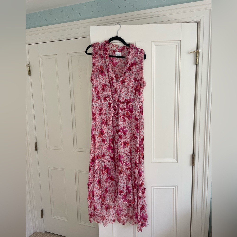 Floral Pink Maxi Dress